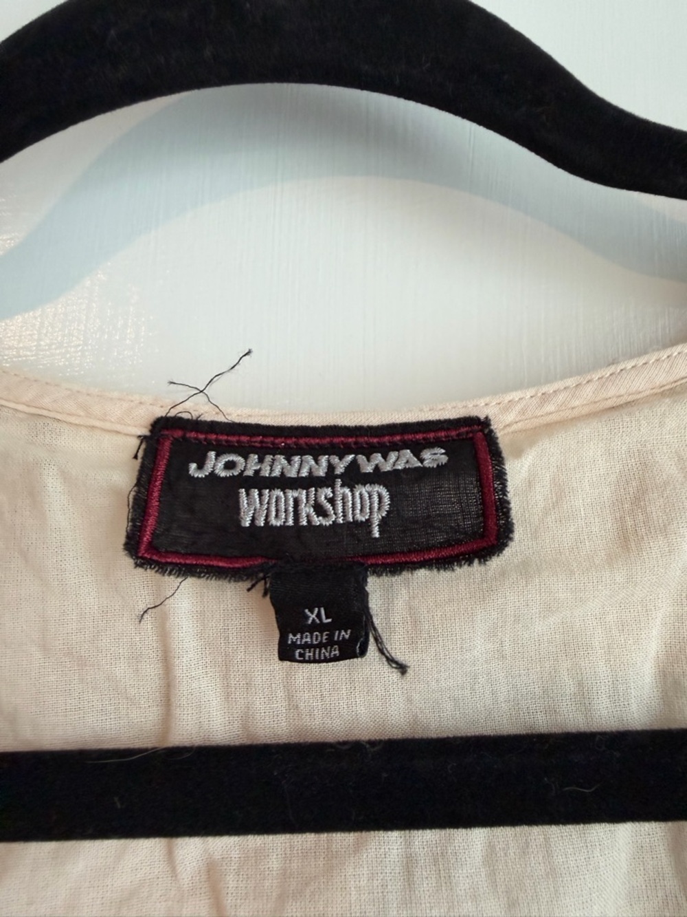 Johnny Was Women’s Charis Embroidered Prairie Blouse Neutral Size XL - Picture 10 of 14